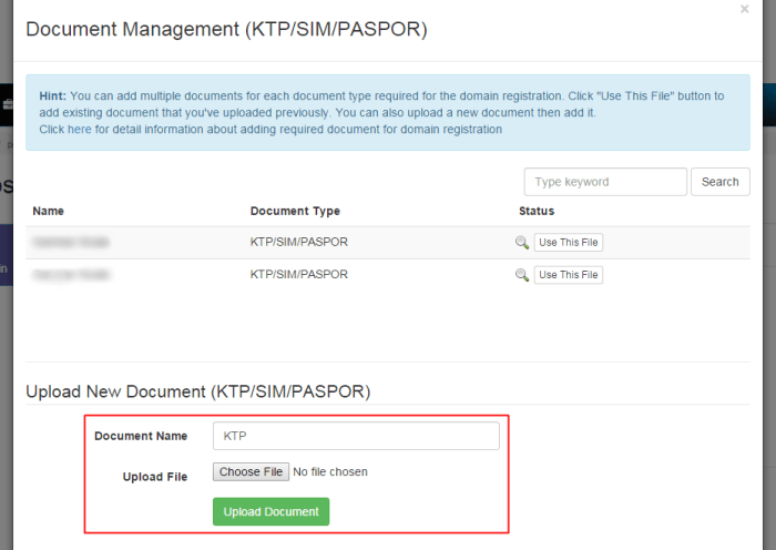 Apakah ada format file khusus yang diterima untuk dokumen yang diunggah di website Kemenkumham?