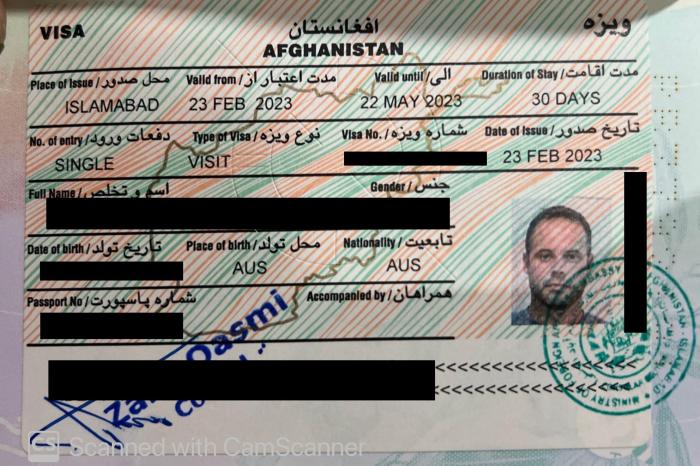 Jasa Urus Visa Afghanistan