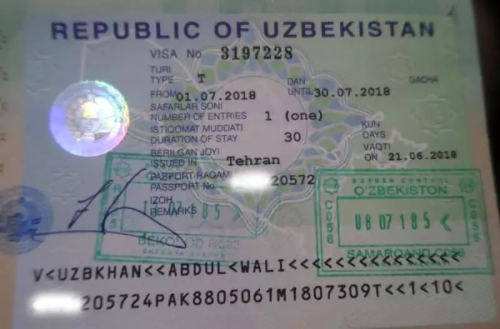 Jasa Urus Visa Uzbekistan