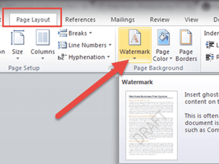 Bisakah watermarking notaris dibuat dengan Microsoft Word?