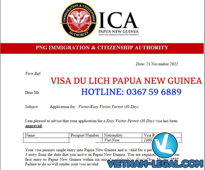 Jasa Urus Visa Papua Nugini