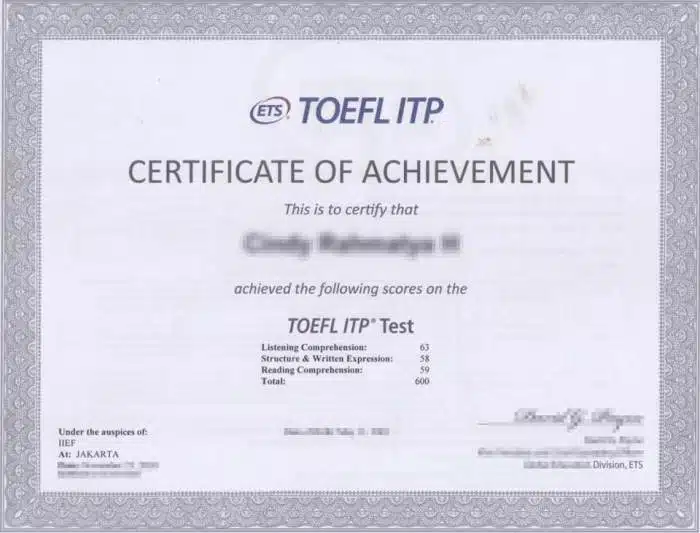 Jasa Legalisir Sertifikat TOEFL di Kemenkumham